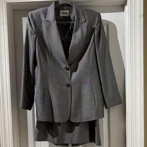 Kasper Women's Charcoal Blazer and Skirt Suit